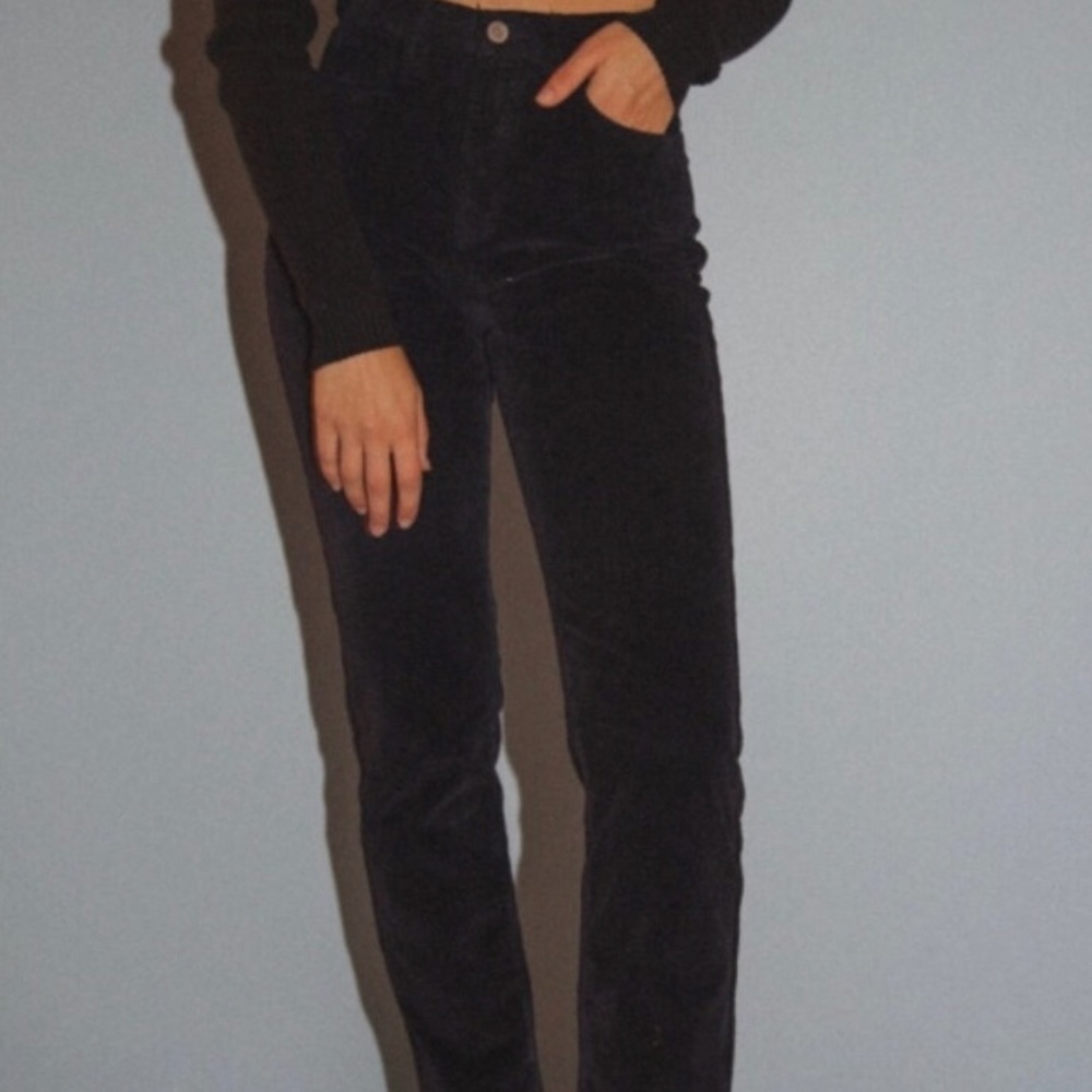 Brandy Melville black corduroy pants